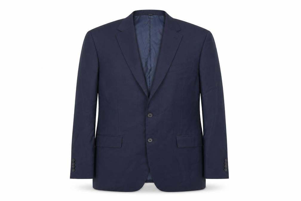Marks & Spencer Mens Blue Polyester Jacket Suit Jacket Size 44 Regular