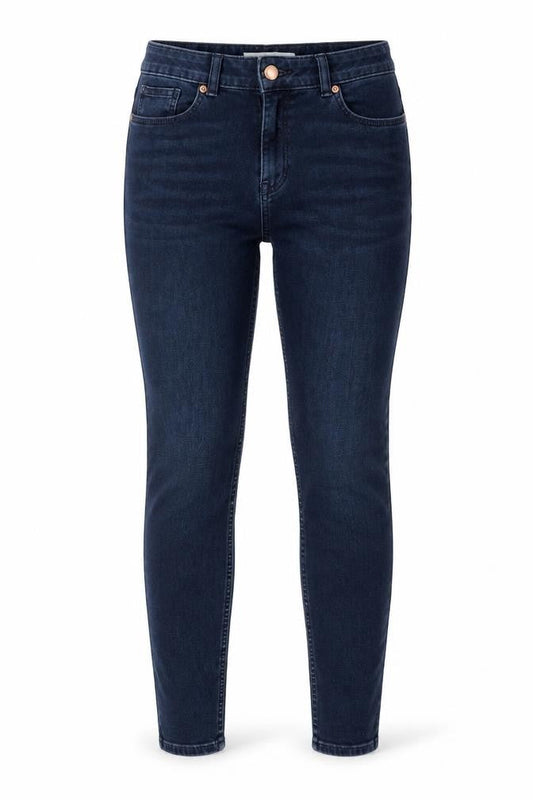 Next Womens Blue Cotton Skinny Jeans Size 28 in L26 in Extra-Slim Zip