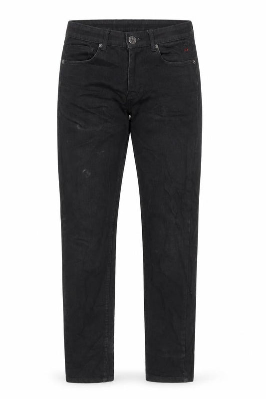 Ellse Mens Black Cotton Straight Jeans Size 28 in L32 in Regular Zip