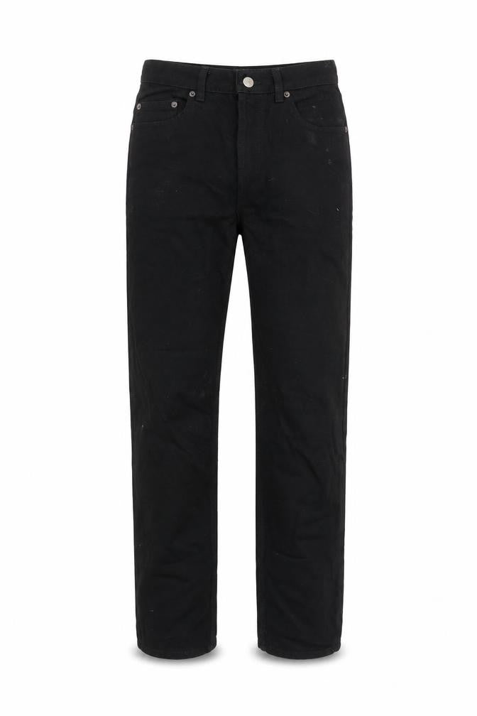 ASOS Womens Black Cotton Straight Jeans Size 25 in L34 in Regular Button