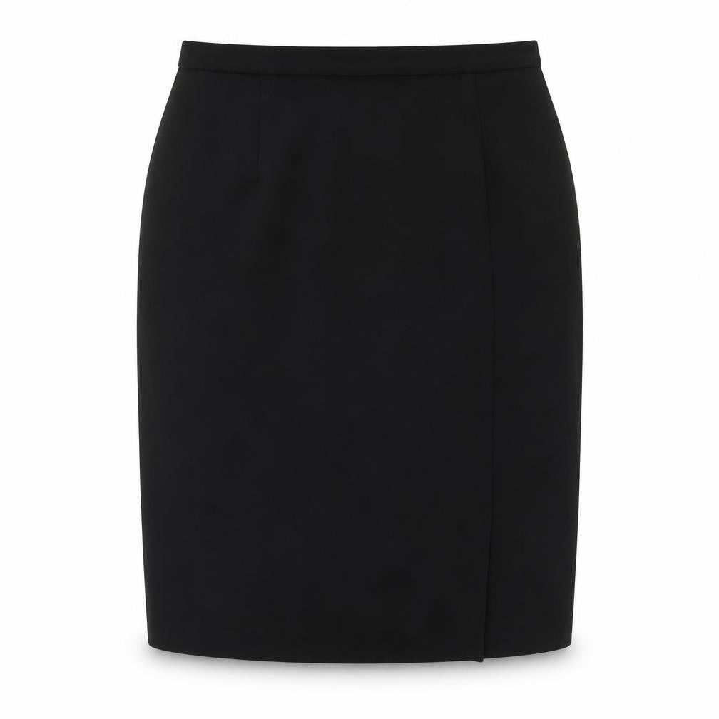 Mackays Womens Black Polyester Straight & Pencil Skirt Size 14 Zip - Open Vent