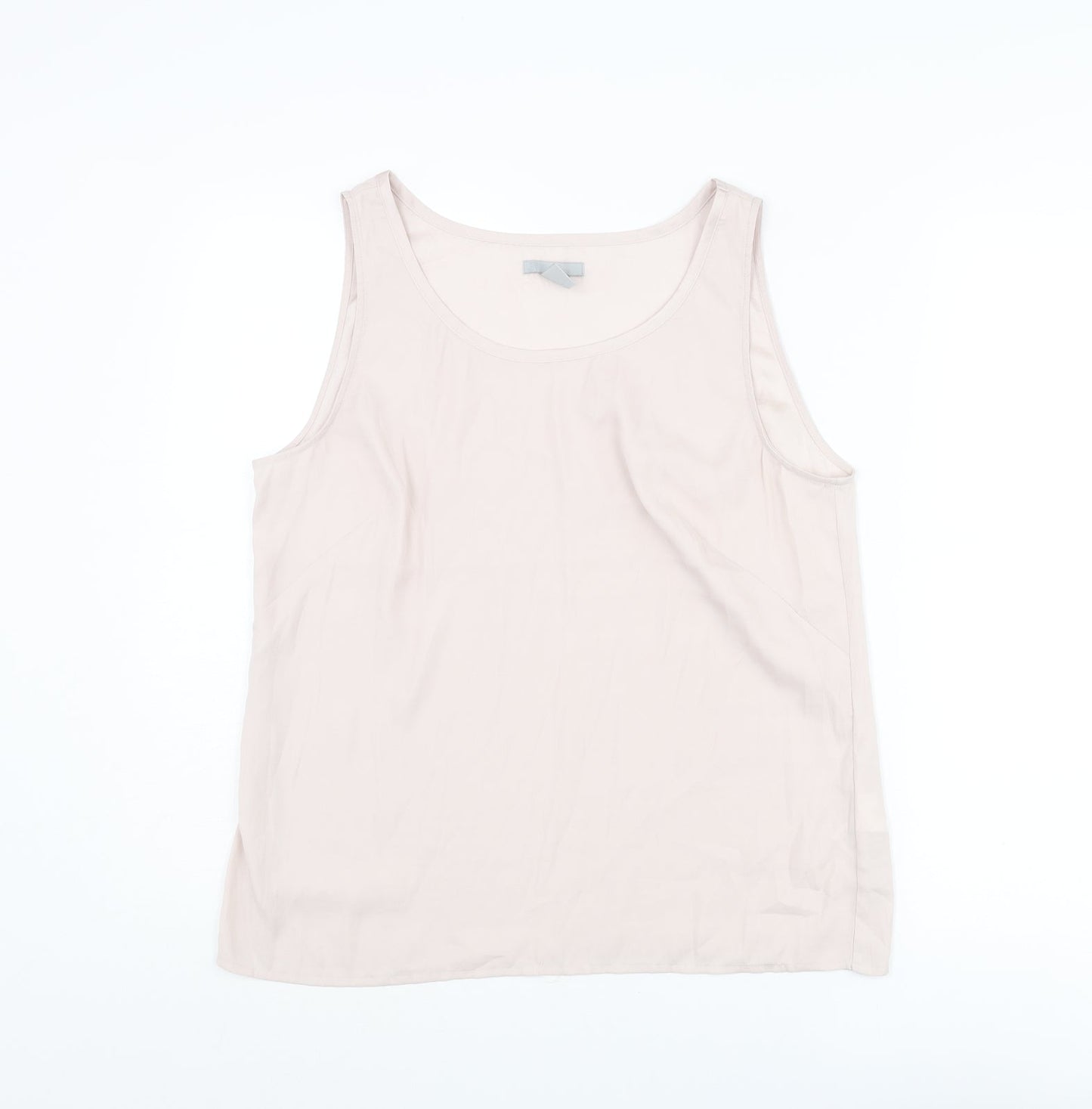 H&M Womens Pink Polyester Camisole Tank Size 14 Scoop Neck