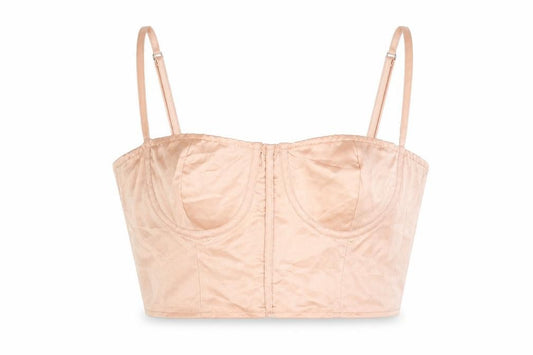 PRETTYLITTLETHING` Womens Pink Polyester Cropped T-Shirt Size 10 Sweetheart - Bralette