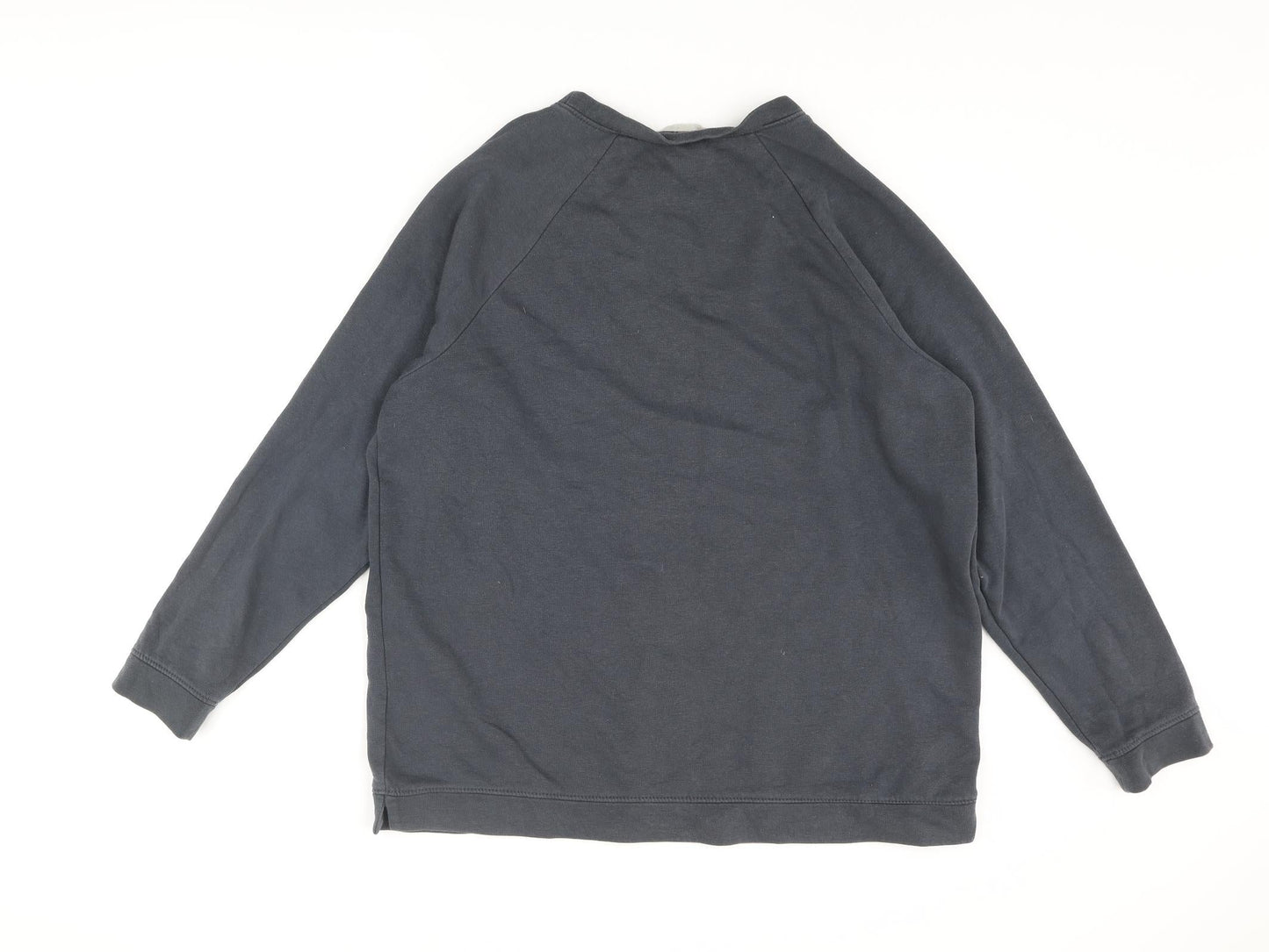 H&M Mens Grey Polyester Pullover Sweatshirt Size M