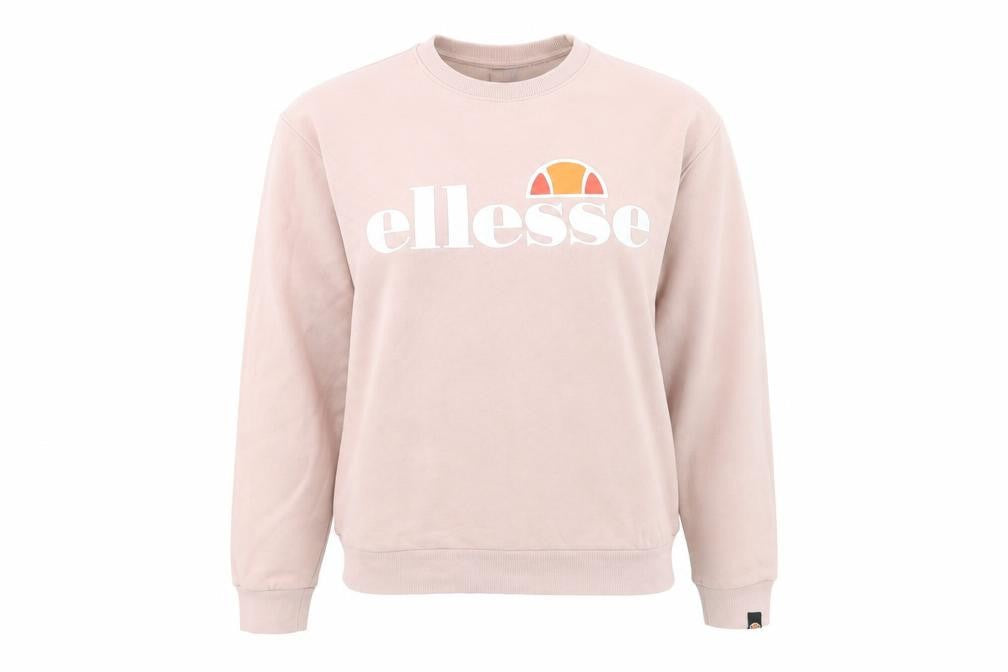 ellesse Womens Pink Cotton Pullover Sweatshirt Size 12 Pullover - Logo