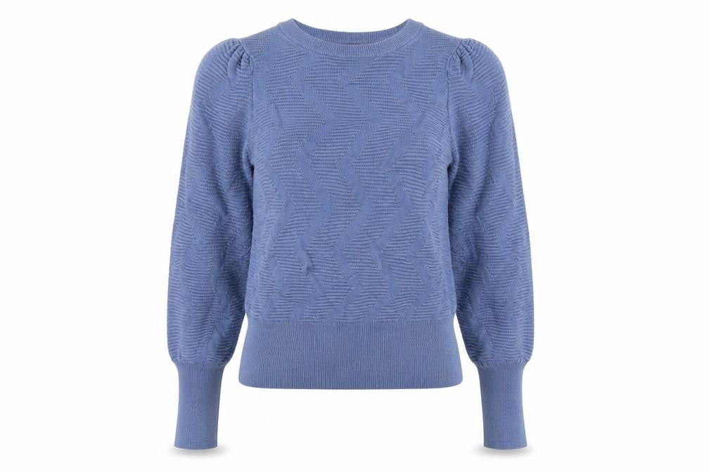 Marks & Spencer Womens Blue Crew Neck Viscose Pullover Jumper Size XS