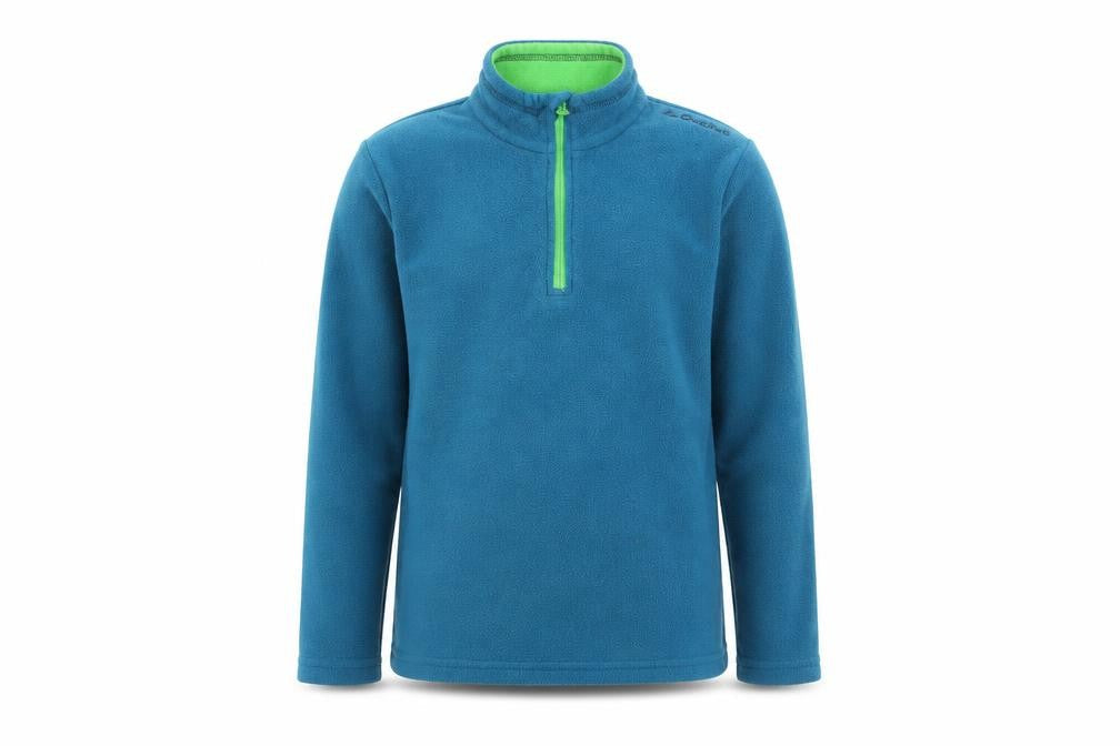 DECATHLON Girls Blue Polyester Pullover Sweatshirt Size 10 Years Pullover - Quarter-Zip