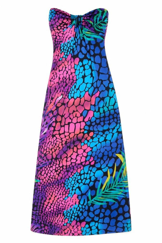 Select Womens Multicoloured Geometric Polyester Maxi Size 8 Sweetheart Pullover