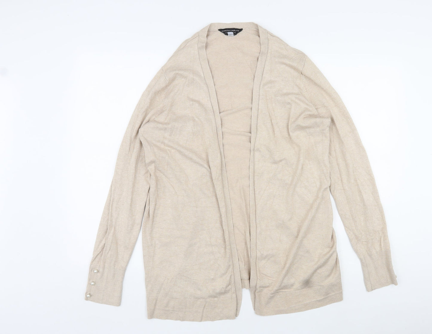 Dorothy Perkins Womens Pink V-Neck Viscose Cardigan Jumper Size 12