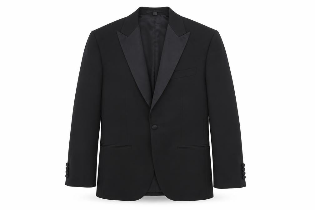 Marks & Spencer Mens Black Polyester Jacket Blazer Size 38 Regular