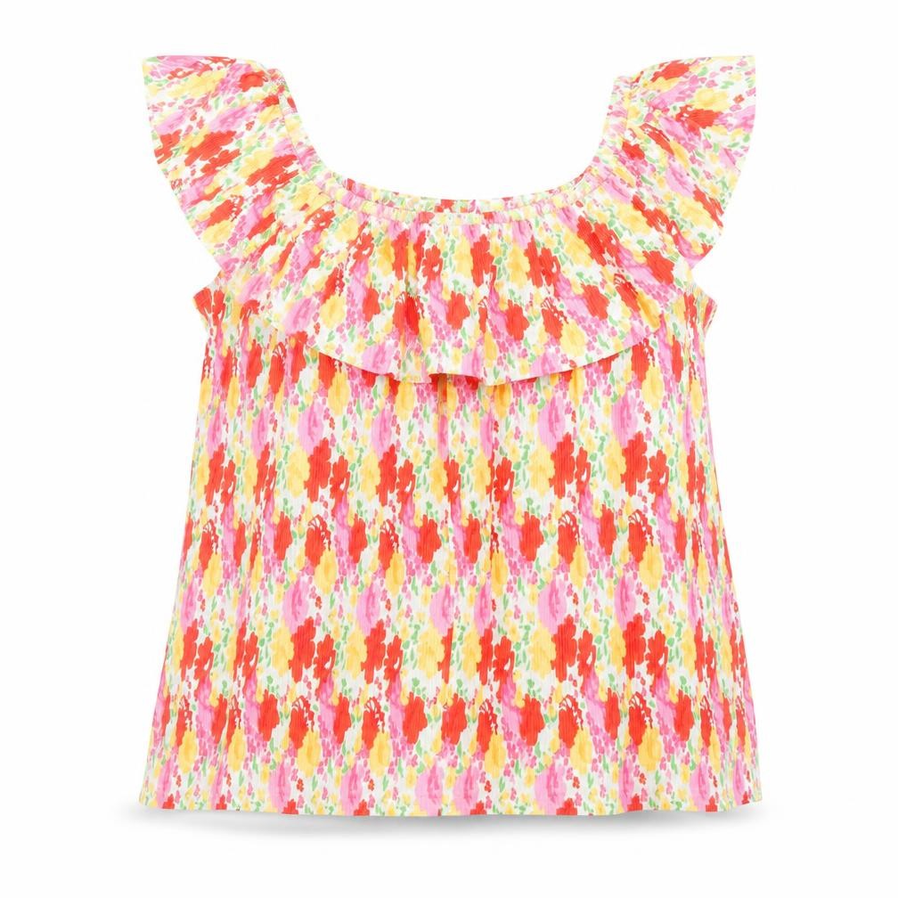 Poetic Gem Womens Multicoloured Geometric Polyester Basic Blouse Size 12 Boat Neck