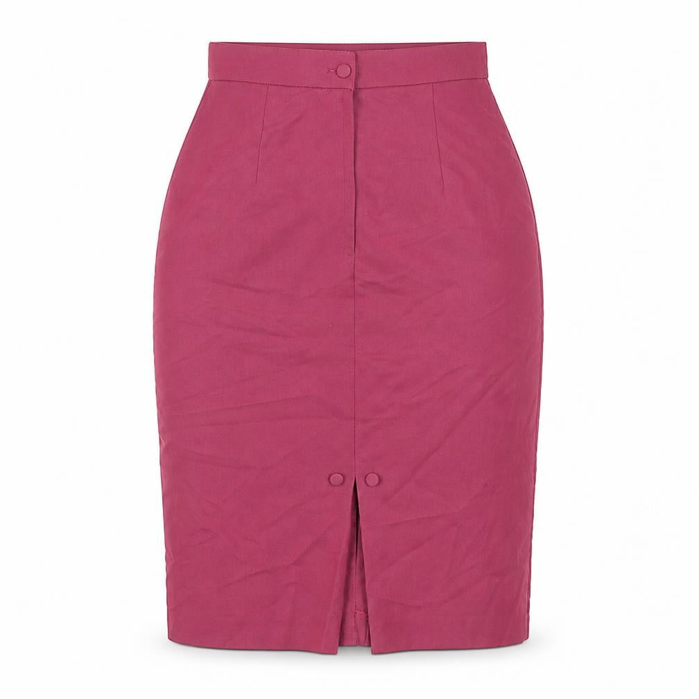 Etam Womens Red Polyester Straight & Pencil Skirt Size 10 Zip