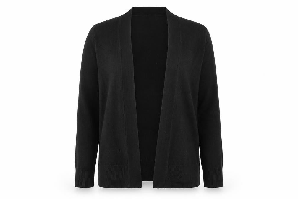 Marks & Spencer Womens Black V-Neck Acrylic Cardigan Jumper Size L