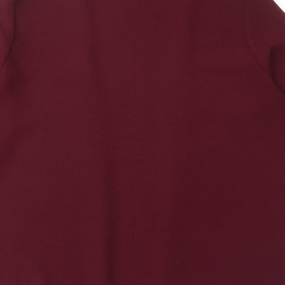 Brand and care label for Red Herring women’s red jacket blazer, size UK 14, - open