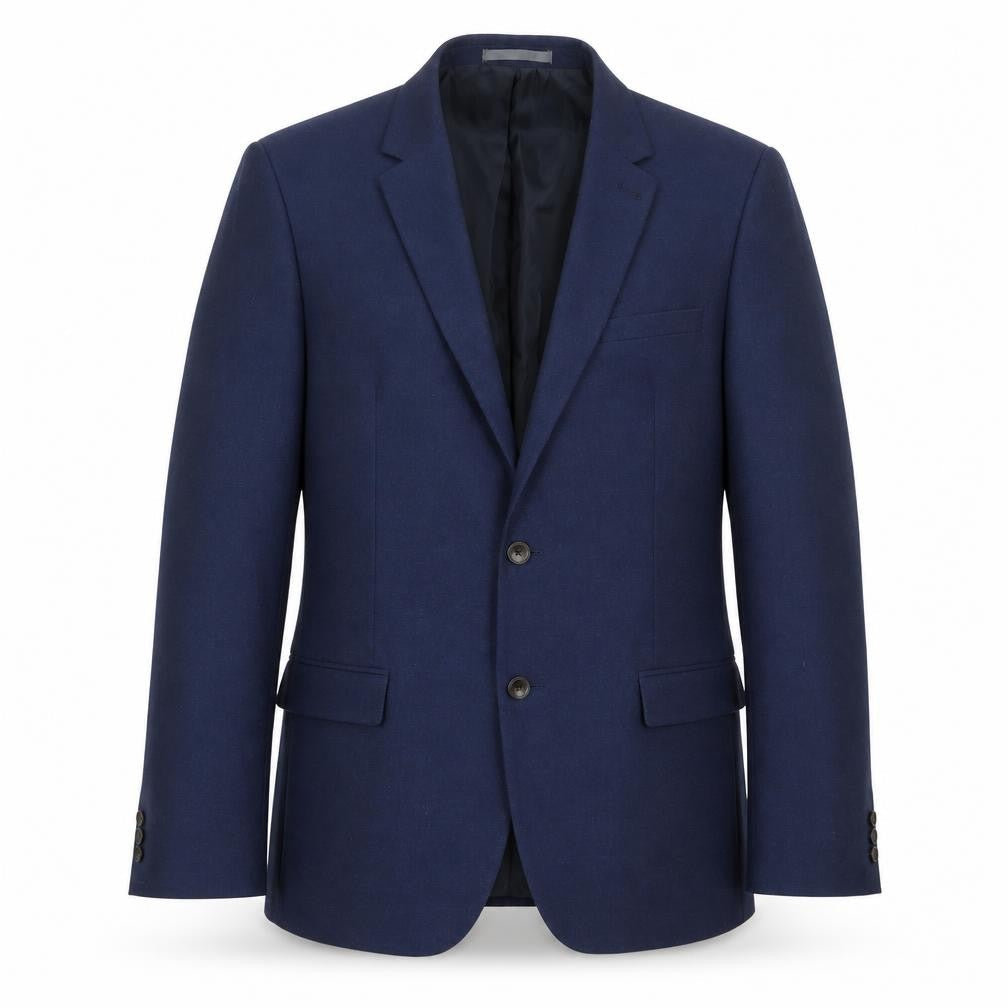Marks & Spencer Mens Blue Polyester Jacket Suit Jacket Size 42 Regular - Inside pockets