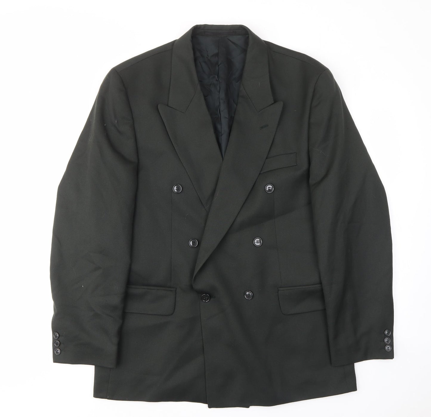 Hornes Brothers Mens Grey Polyester Jacket Suit Jacket Size 40 Regular - Inside pockets