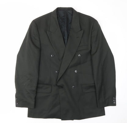 Hornes Brothers Mens Grey Polyester Jacket Suit Jacket Size 40 Regular - Inside pockets