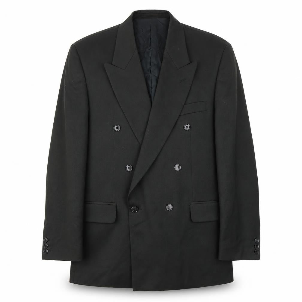 Hornes Brothers Mens Grey Polyester Jacket Suit Jacket Size 40 Regular - Inside pockets