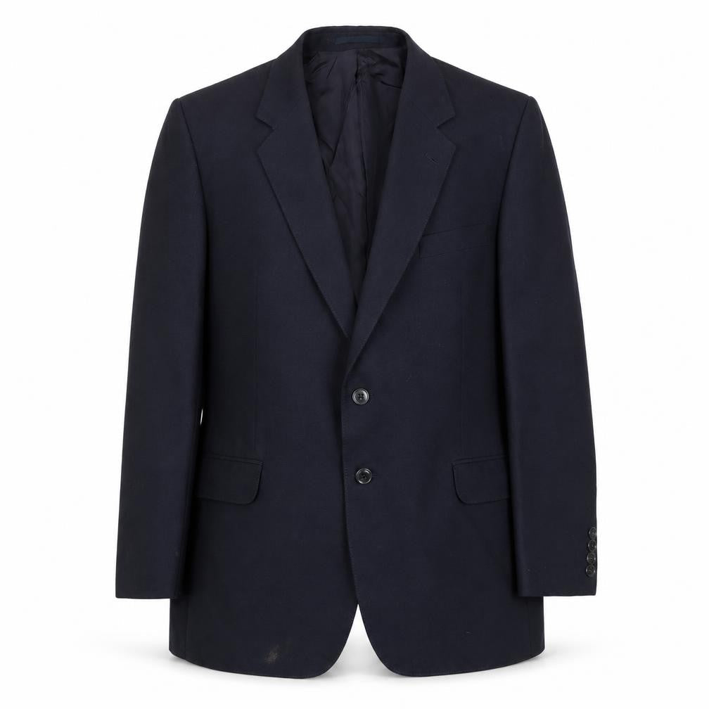 St Michael Mens Blue Wool Jacket Suit Jacket Size 42 Regular - Inside pockets