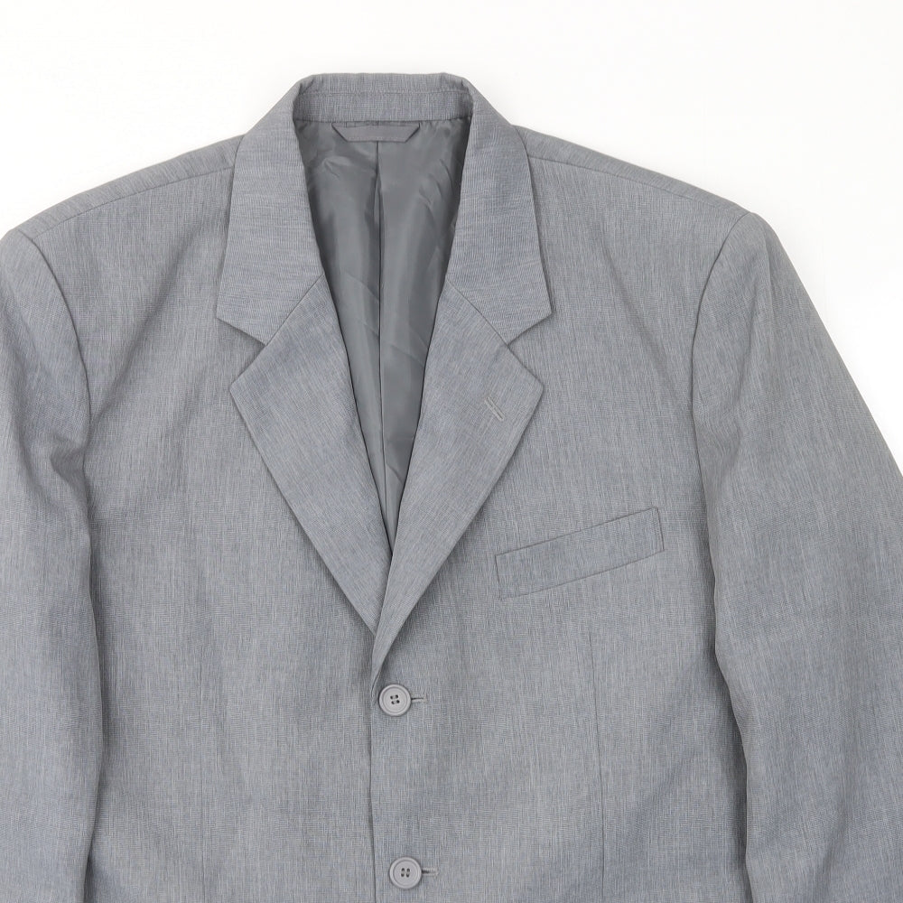 Modern Classics Mens Grey Polyester Jacket Suit Jacket Size 42 Regular - Inside pockets
