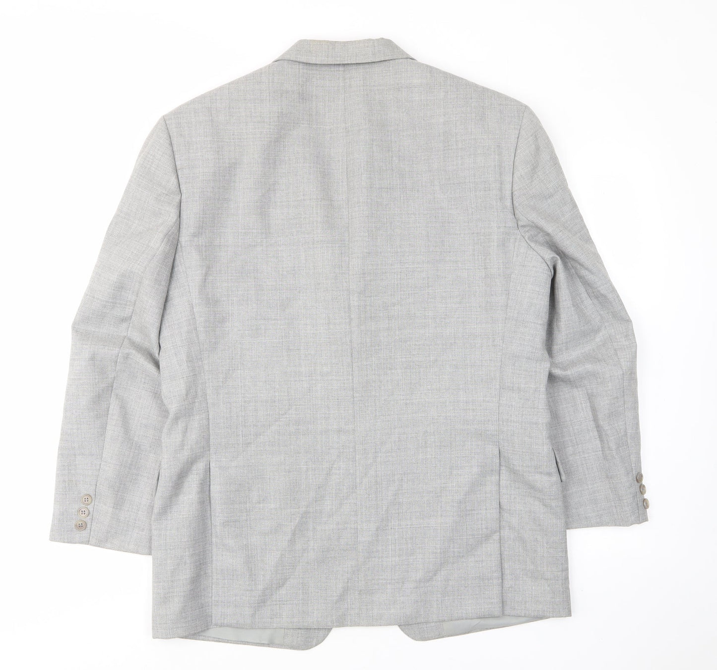 Skopes Mens Grey Polyester Jacket Suit Jacket Size 40 Regular - Inside pockets