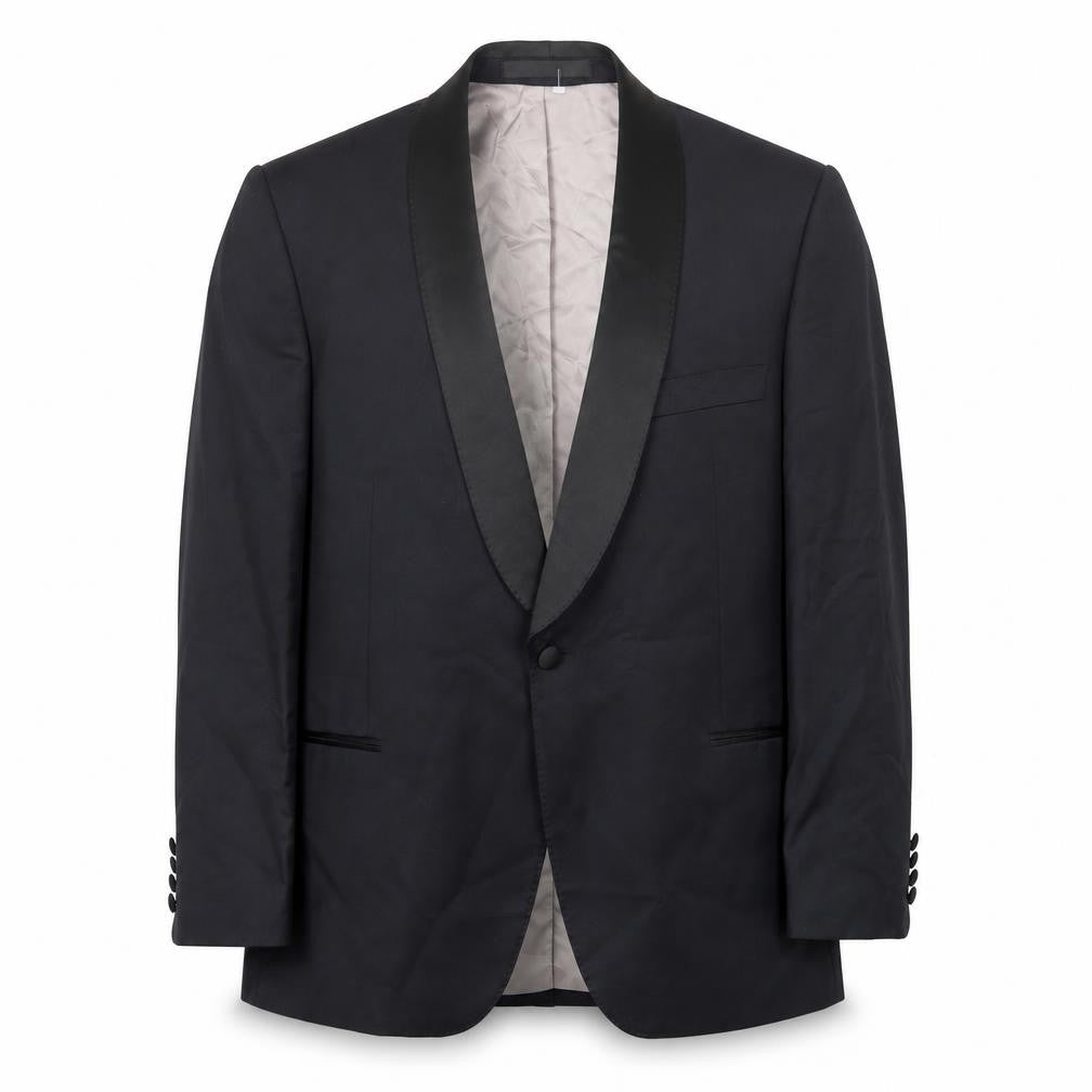 Marks & Spencer Mens Black Wool Jacket Suit Jacket Size 44 Regular - Inside pockets