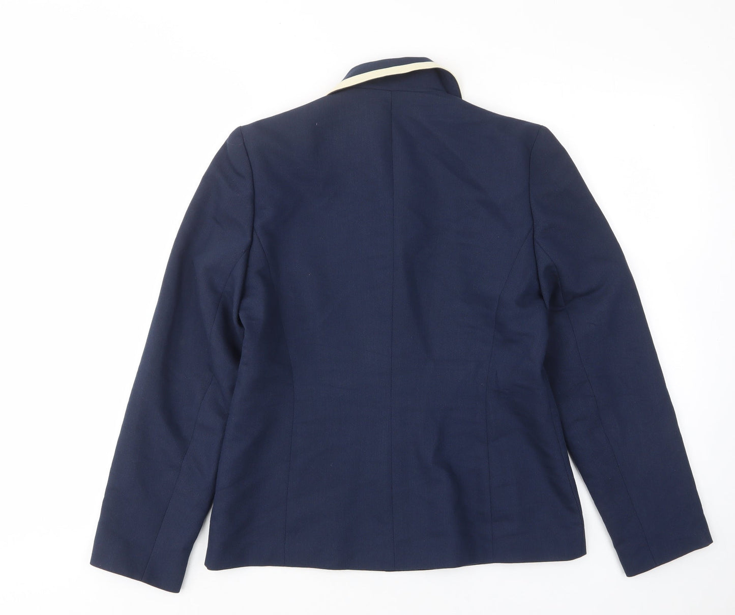 Style File Womens Blue Jacket Size 10 Button - Collared