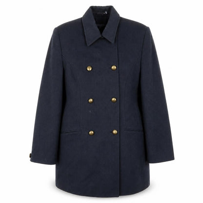 Next Womens Blue Jacket Coat Size 12 Button - Pockets
