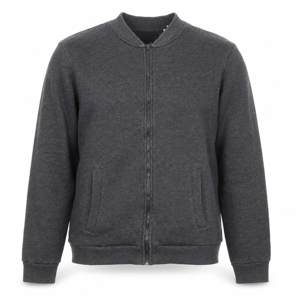 Brave Soul Mens Grey Jacket Size M Zip - Pockets