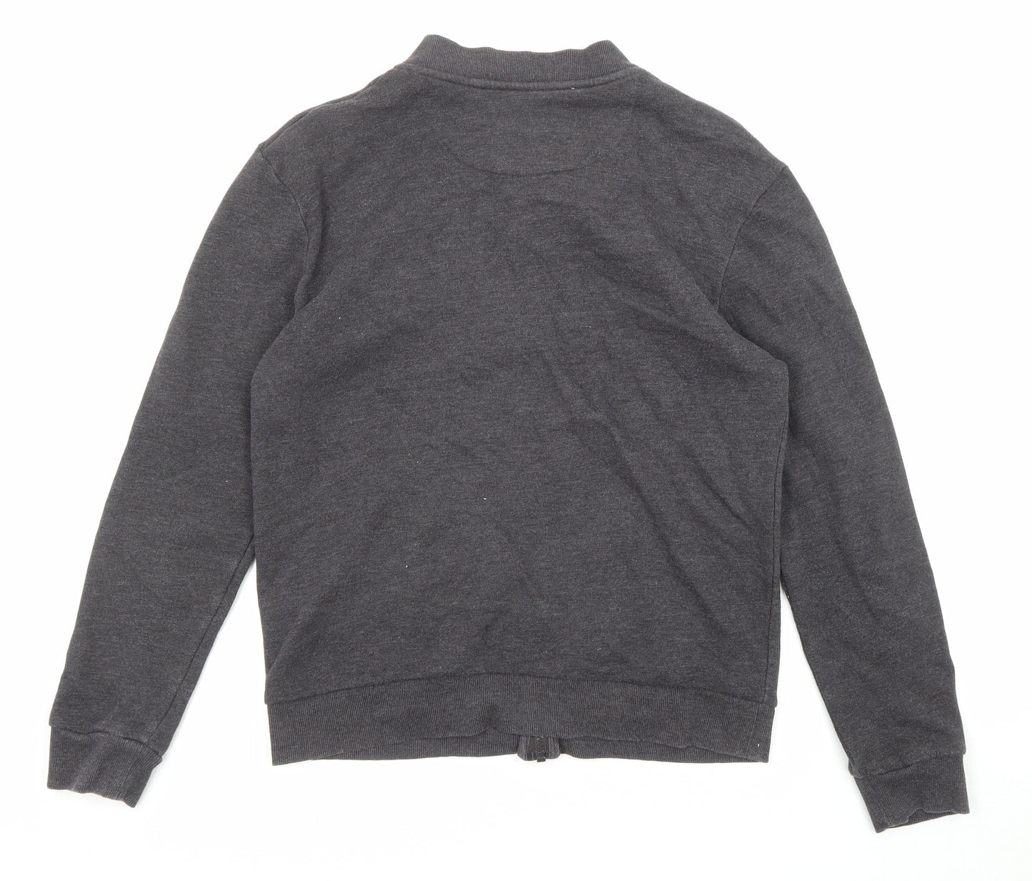 Brave Soul Mens Grey Jacket Size M Zip - Pockets