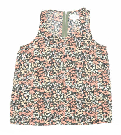 Apricot Womens Multicoloured Floral Polyester Basic Tank Size 10 Scoop Neck