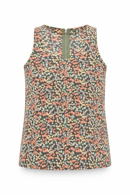 Apricot Womens Multicoloured Floral Polyester Basic Tank Size 10 Scoop Neck
