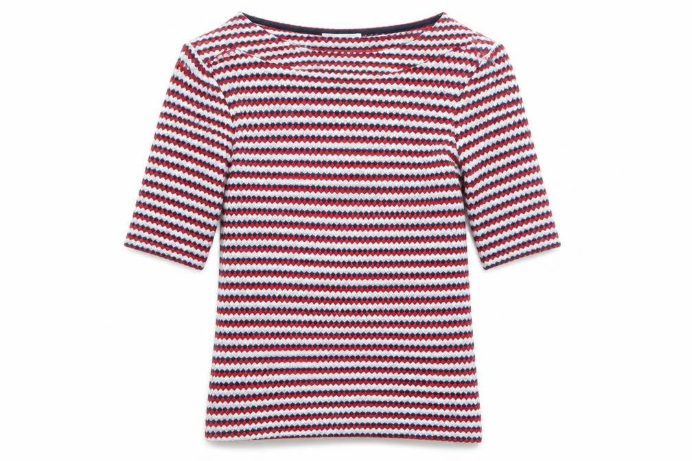 Zara Womens Multicoloured Boat Neck Striped Acrylic Pullover Jumper Size S