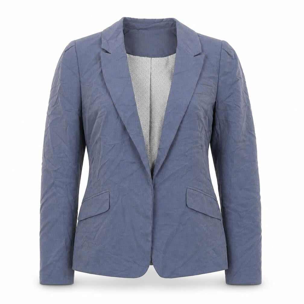 H&M Womens Blue Jacket Blazer Size 6 - Open