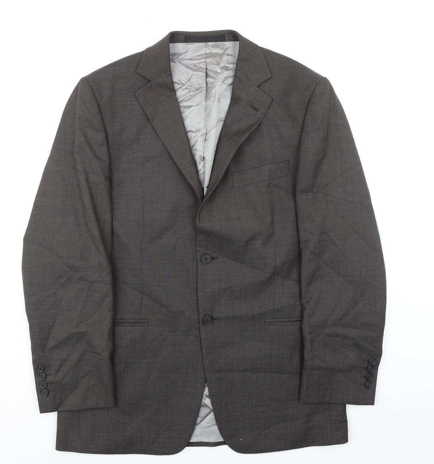Marks and Spencer Mens Grey Wool Jacket Suit Jacket Size 40 Regular - Smart