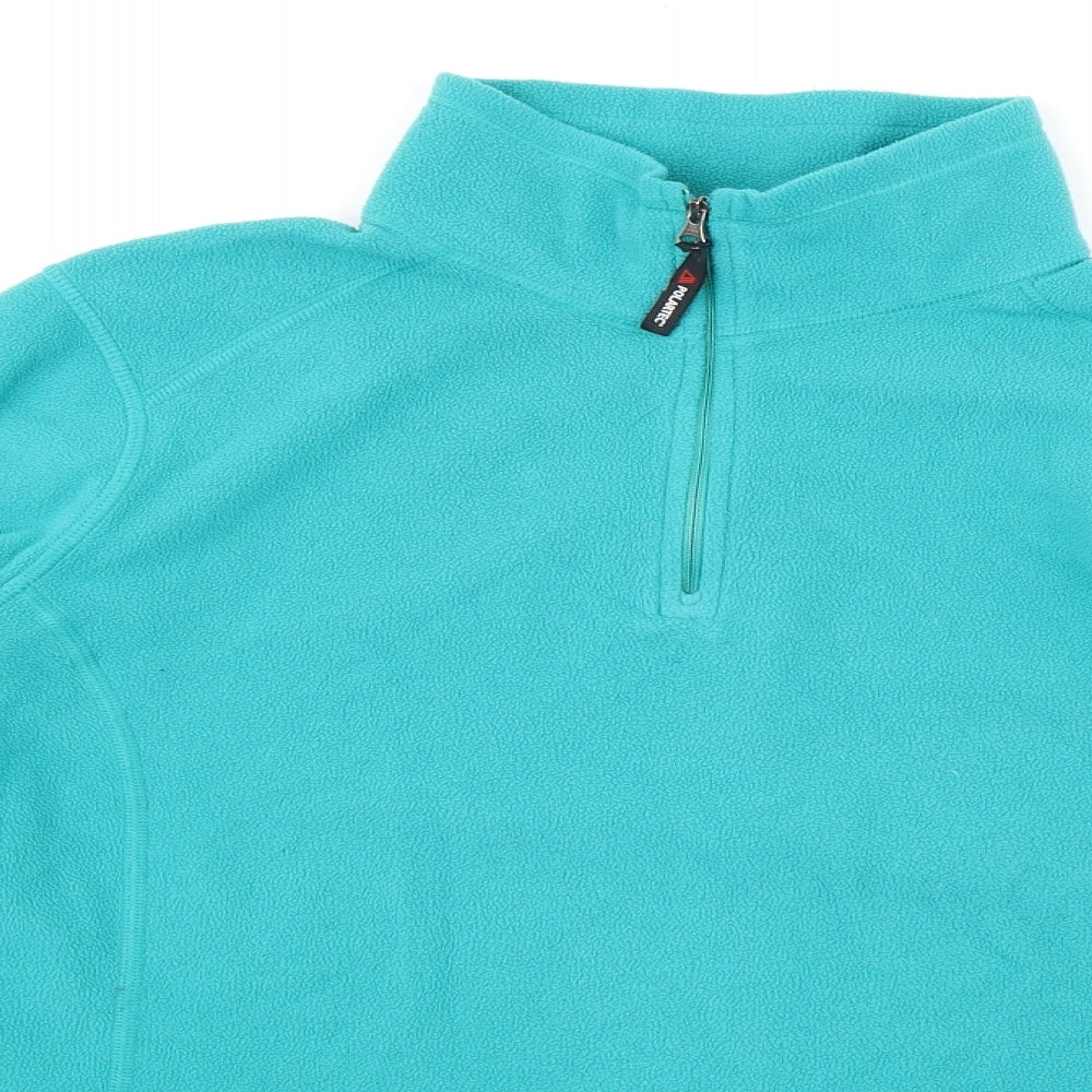 Kirkland Womens Green 100% Polyester Pullover Sweatshirt Size XL Zip - 1/4 Zip