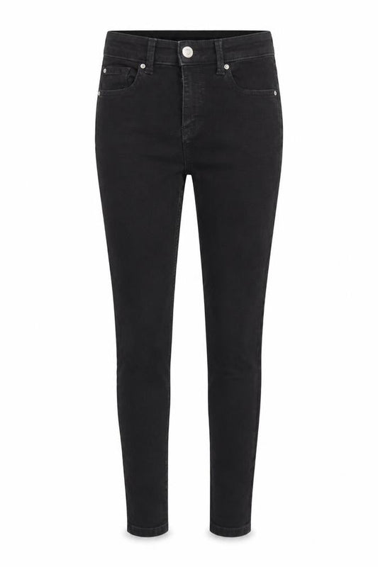 Marks & Spencer Womens Black Cotton Skinny Jeans Size 8 L27 in Regular Zip