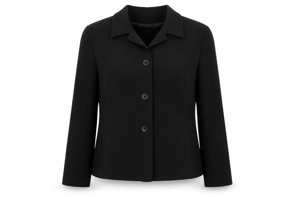 TAGG Womens Black Polyester Jacket Blazer Size 16
