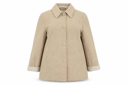 Marks & Spencer Womens Beige Overcoat Coat Size 18 Button