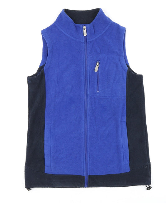 Cotton Traders Mens Blue Gilet Waistcoat Size XS Zip