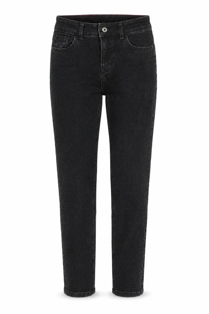 Zara Womens Black Cotton Straight Jeans Size 8 L32 in Regular Zip