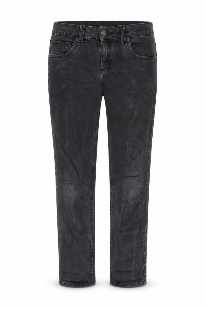 Topshop Womens Grey Cotton Straight Jeans Size 30 in L30 in Regular Zip