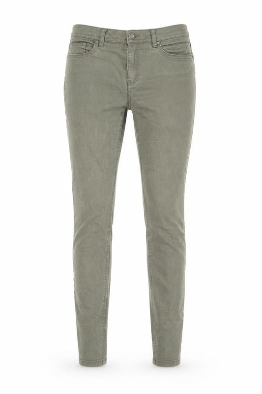 Patrizia Womens Green Cotton Skinny Jeans Size 31 in L31 in Slim Zip