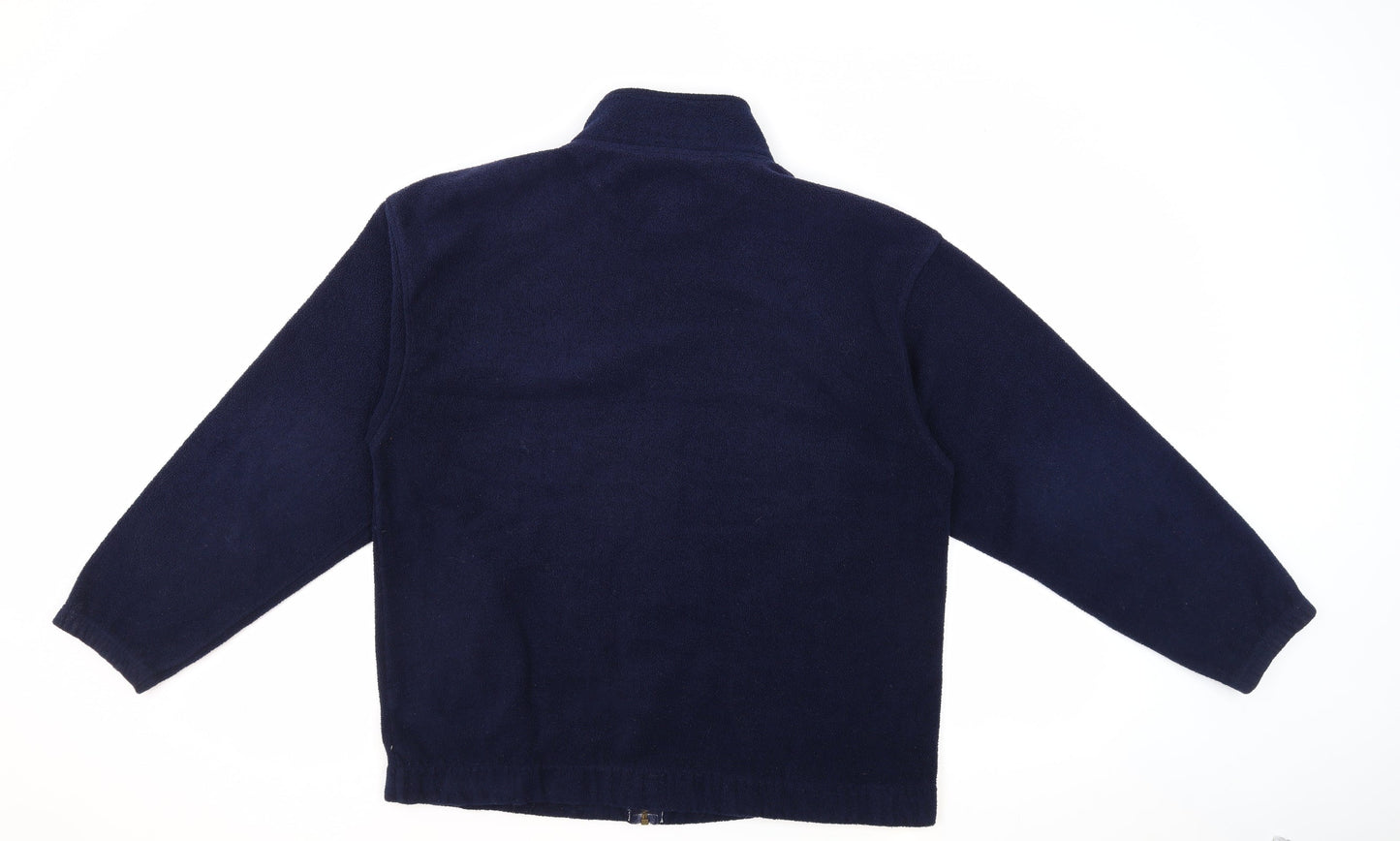 St Bernard Mens Blue Jacket Size S Zip - Thermal Activewear, Vintage