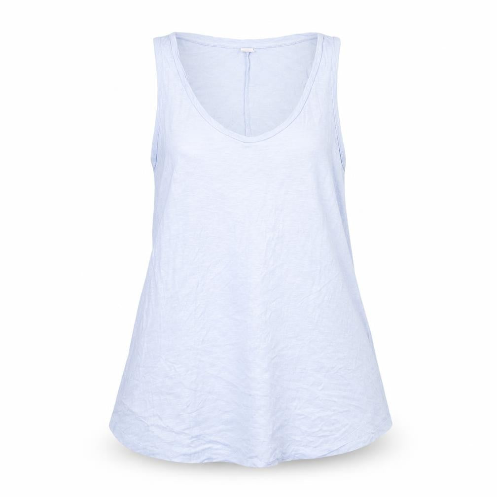 Old Navy Womens Blue Viscose Basic Tank Size M Boat Neck