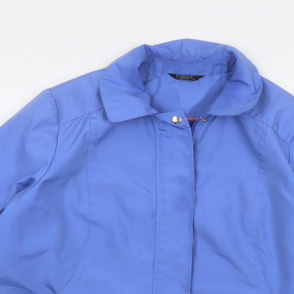 Bonmarché Womens Blue Jacket Size L Zip