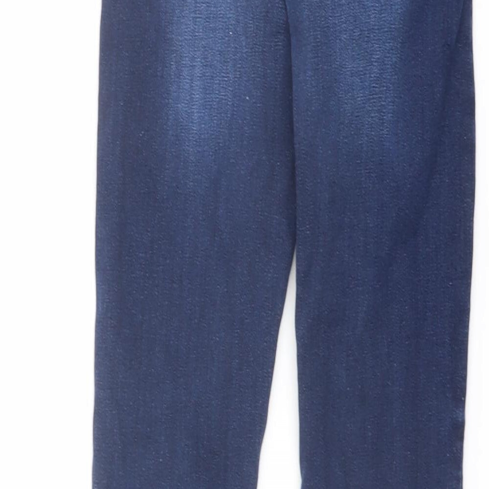 NEXT Boys Blue Cotton Straight Jeans Size 9 Months Regular Button