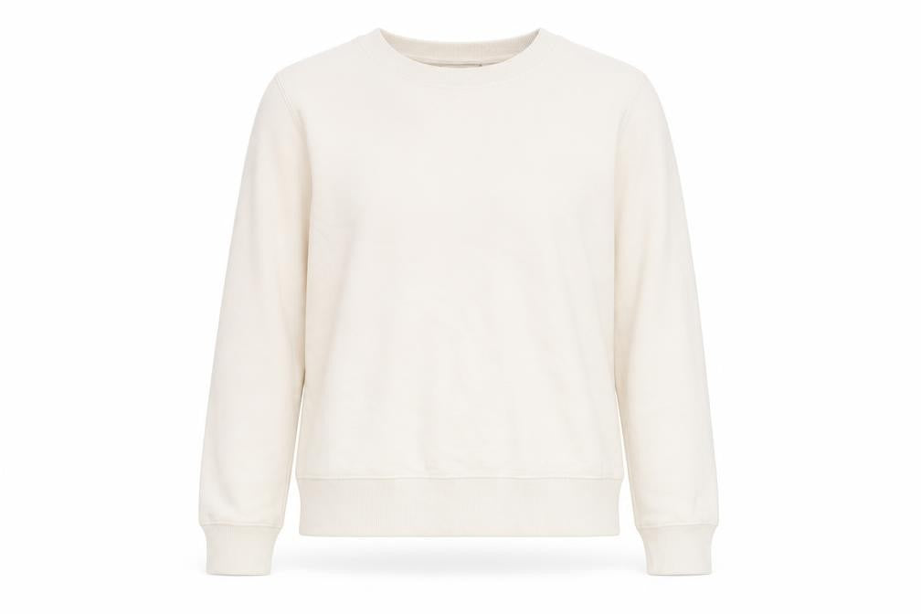 Zara Womens Beige Cotton Pullover Sweatshirt Size M Pullover