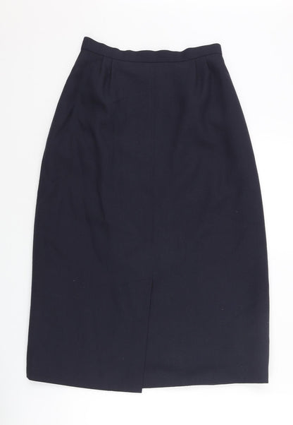 Planet Womens Blue Polyester Straight & Pencil Skirt Size 26 in Zip - Front Vent