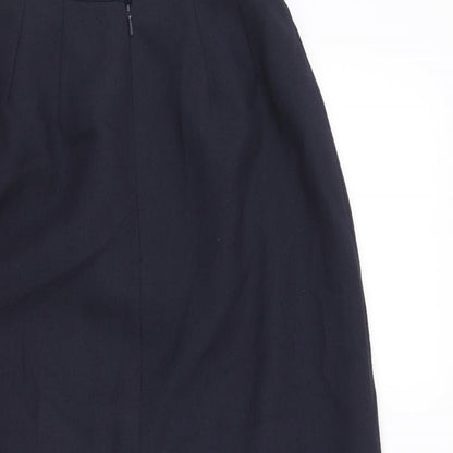 Planet Womens Blue Polyester Straight & Pencil Skirt Size 26 in Zip - Front Vent